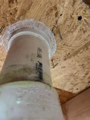 Toilet Replacement, Floor Repair and New Pipe Installation